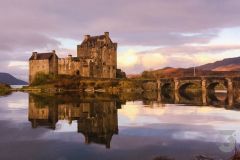 Eilean Donan Castle at sunset
