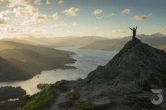 Ben A-an in the Loch Lomond and Trossachs National Park with views over Loch Katrine